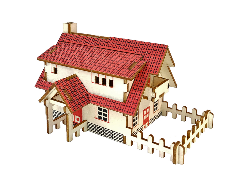 Ferme - Western - Puzzle 3D en bois