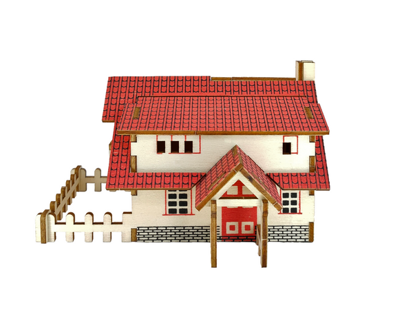 Ferme - Western - Puzzle 3D en bois