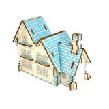 Maison Cyan - Puzzle 3D en bois