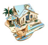 Maison de vacances à Bali - Puzzle 3D en bois