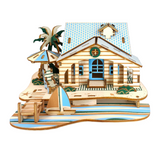 Maison de vacances à Bali - Puzzle 3D en bois