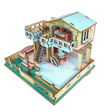 Maison d'été - Puzzle 3D en bois