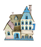 La grande Villa Bleu/Rose - Puzzle 3D en bois