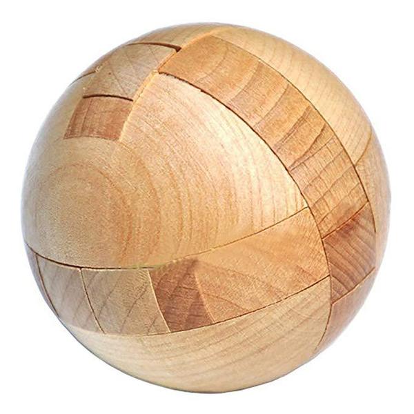 Boule casse-tête en bois