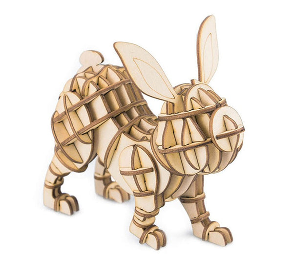 LAPIN - Puzzle 3D en bois