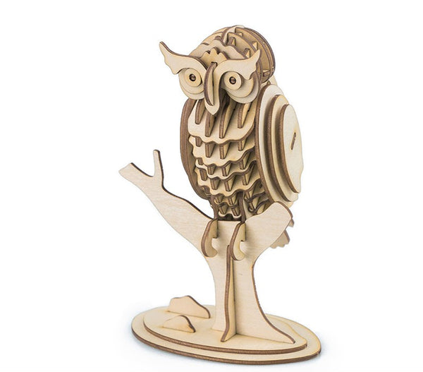 HIBOU - Puzzle 3D en bois