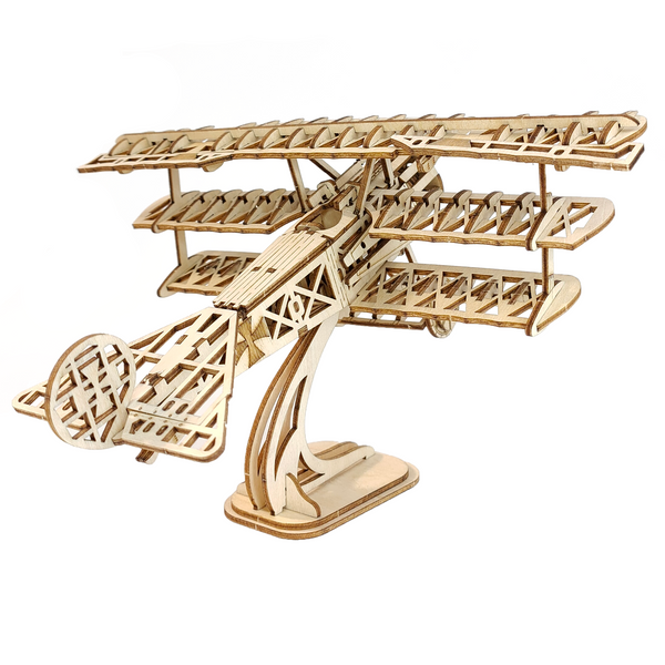 Avion à hélice - Puzzle 3D en bois