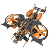 Hélicoptère de combat Le scorpion AT-99 (Noir & orange) - Puzzle 3D en bois