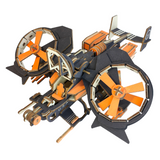 Hélicoptère de combat Le scorpion AT-99 (Noir & orange) - Puzzle 3D en bois