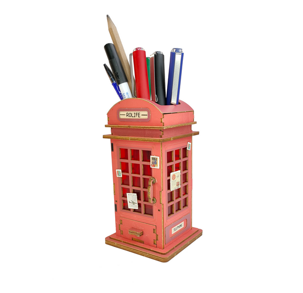 Cabine téléphonique londonienne - POT A CRAYONS / STYLOS