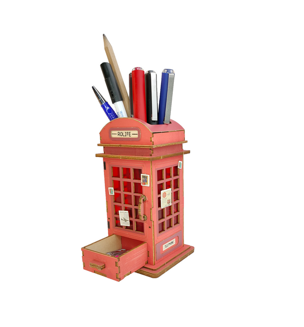 Cabine téléphonique londonienne - POT A CRAYONS / STYLOS