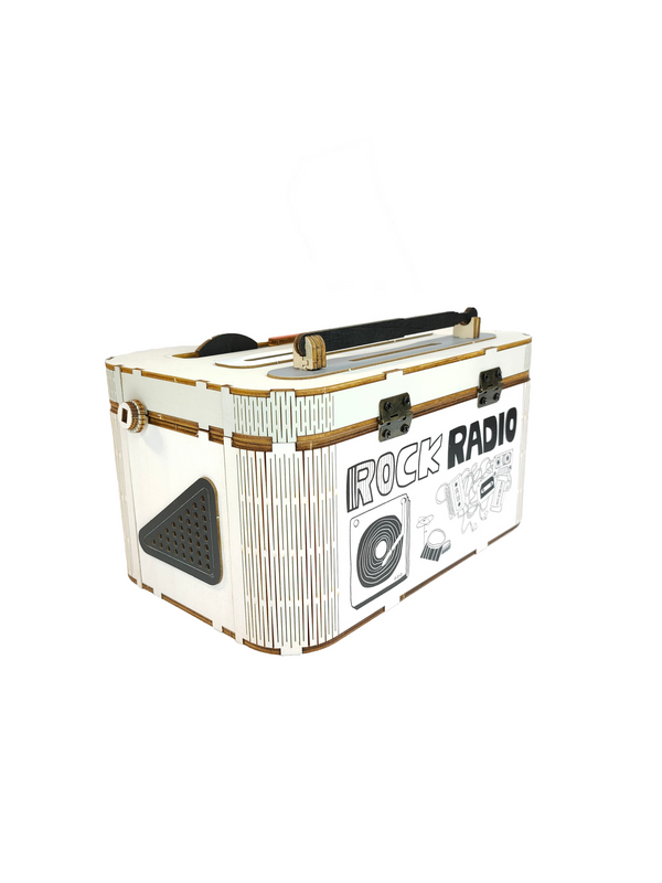 Radio rétro - Boite à mouchoirs - Puzzle 3D en bois