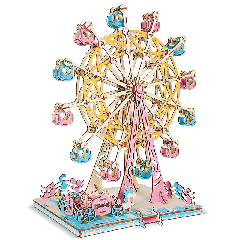 La grande roue du bonheur - Puzzle 3D en bois