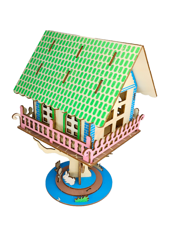 Maison sur l'arbre - Puzzle 3D en bois